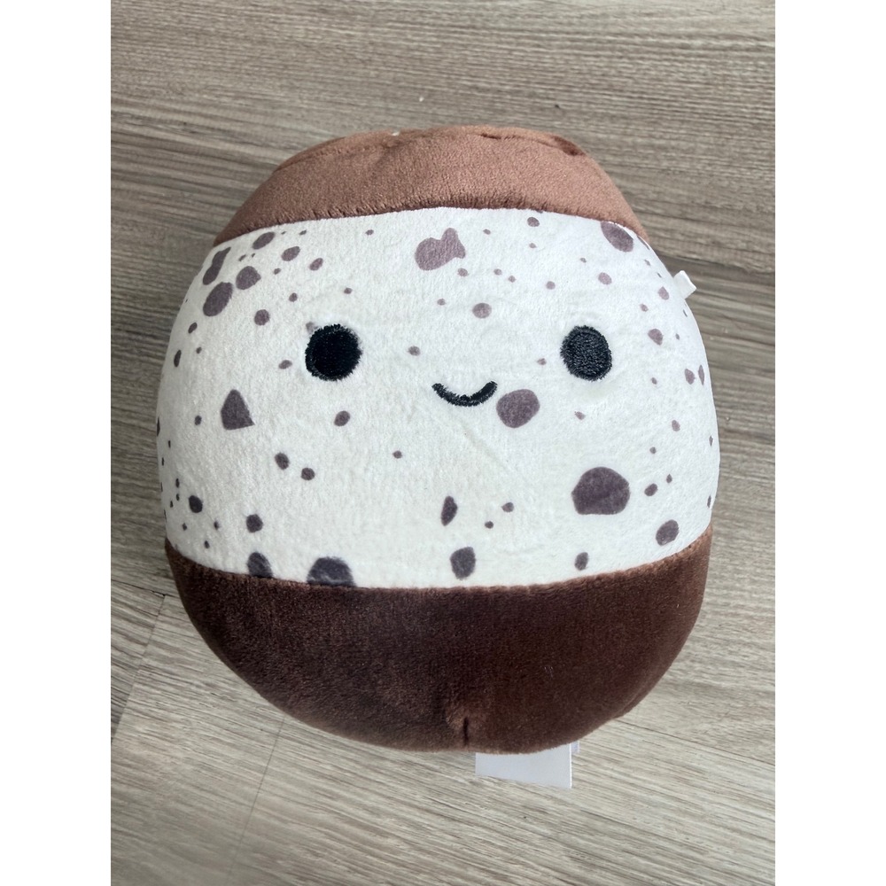 Squishmallows 5 Inch Chocolate Chip Cookie Sandwich Smores Plush Brown White